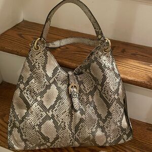Talbots leather Snake Print Women's Bag- excellent condition